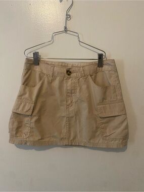H&M Neutral Tan Cargo Skirt